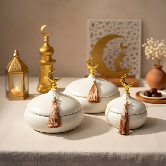 Metal Serving Set - 3 Pcs